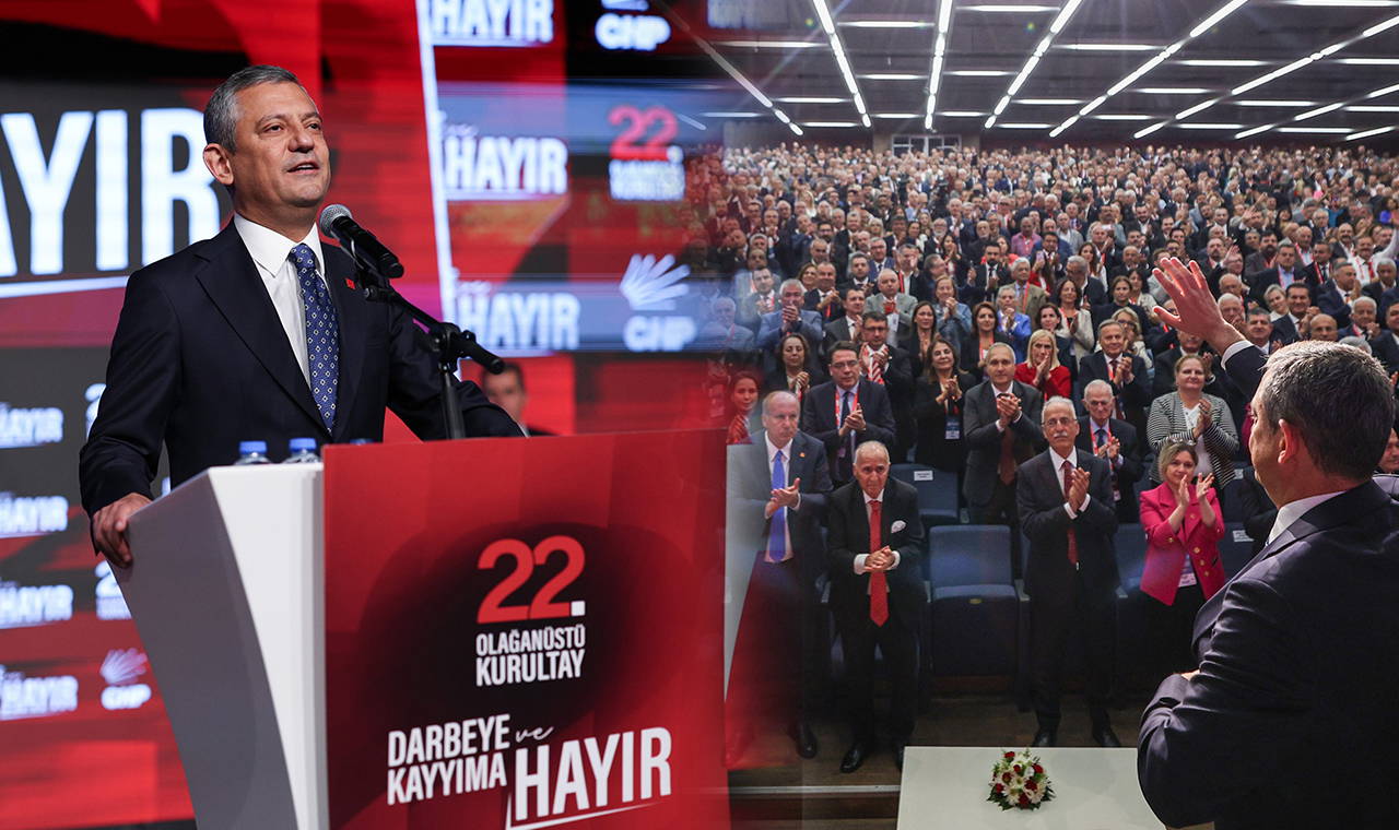 son dakika chpnin 22 olaganustu kurultayi basladi ozgur ozel guvensizlik oyu istedi yonetim dustu bin 127 delege sandik basinda jutmSOij