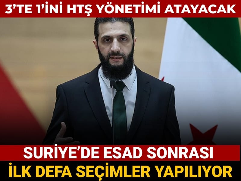 Suriye’de Esad sonrası ilk seçimler yapılıyor: 3’te 1’ini HTŞ atayacak